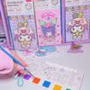 Block de acuarelas con pincel de dibujos Sanrio