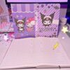 Libreta con imán Empastada Sanrio kuromi pasta dura