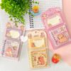 Kit mini cuaderno + block de notas capybara kawaii escolar